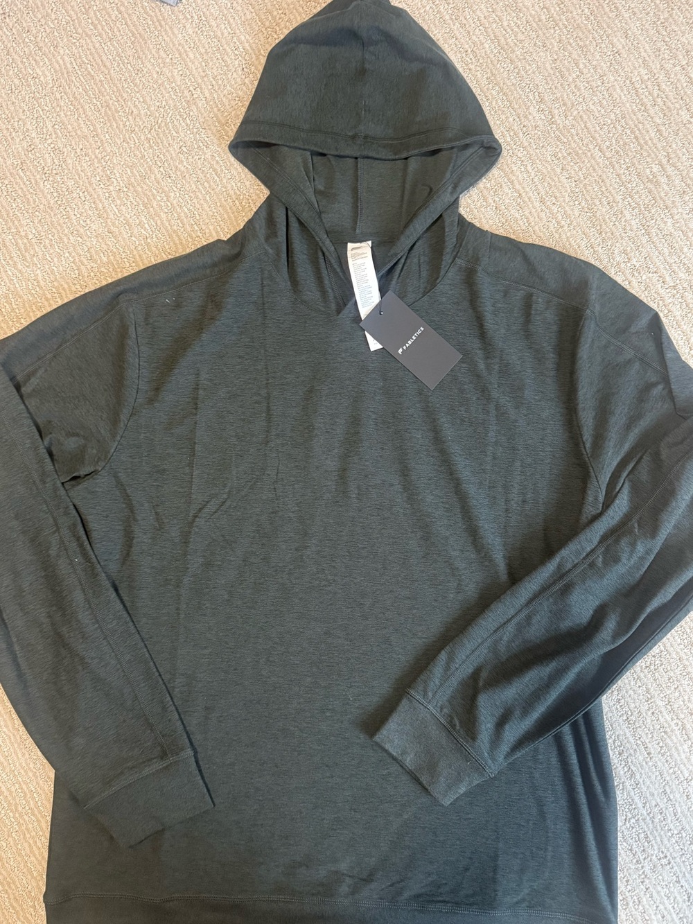 Men’s Hooded long-Sleeve Top - Dark Green